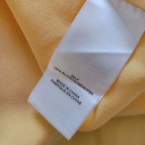 Tibi Arielle Silk Sleeveless Top Apricot Sz 2 - Picture 6 of 8